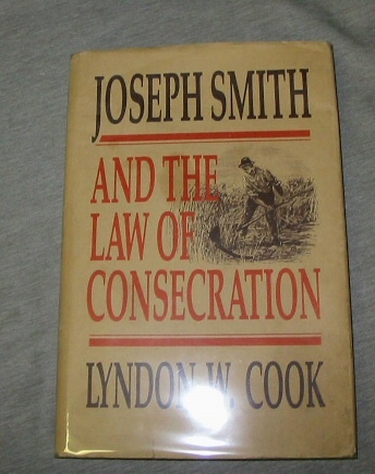 Image for JOSEPH SMITH AND THE LAW OF CONSECRATION
