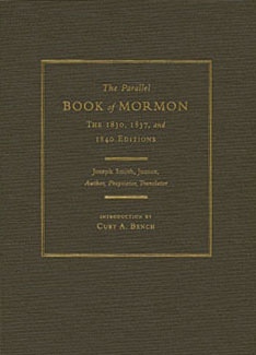Image for The Parallel Book of Mormon The 1830, 1837, and 1840 Editions