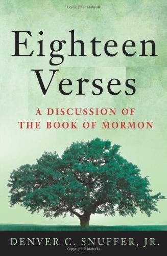 Image for Eighteen Verses - A Discussion of The Book of Mormon