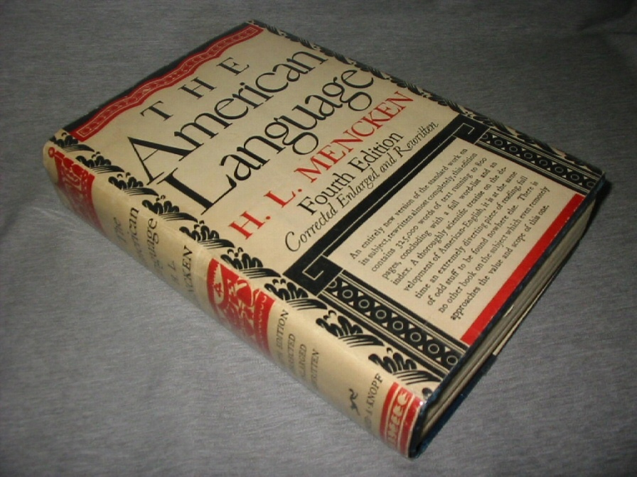 Image for The American Language An Inquiry into the Development of English in the United States