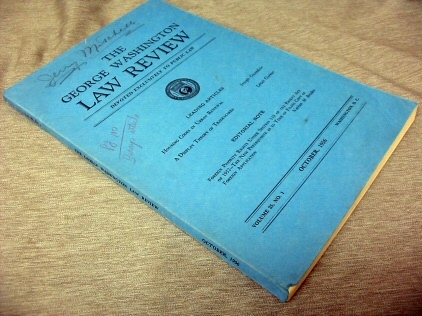 Image for The George Washington Law Review (Vol. 25, No. 1) - Devoted Exclusively to Public Law