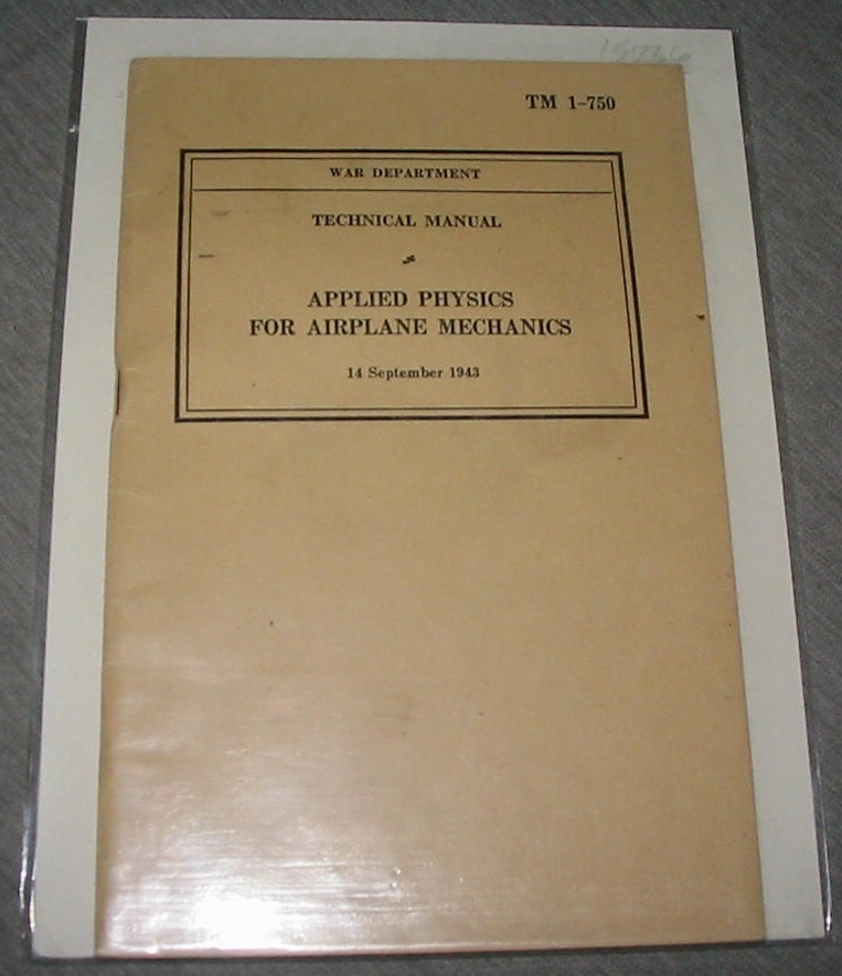 Image for Technical Manual Applied Physics for Airplane Mechanics - Tm 1-750
