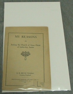 Image for My Reasons for Joining the Church of Jesus Christ of Latter-Day Saints