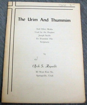 THE URIM AND THUMMIM (MORMON) Image for THE URIM AND THUMMIM (MORMON)