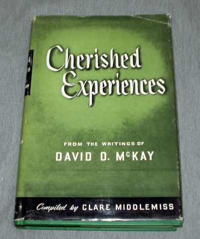 Image for CHERISHED EXPERIENCES - From the Writings of President David O. McKay
