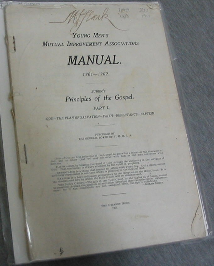 Image for Young Mens Mutual Improvement Associations Manual