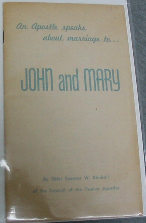 Image for An Apostle Speaks about Marriage To... John and Mary