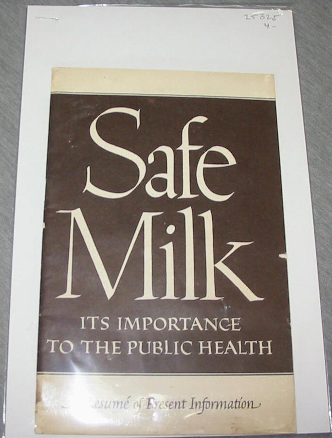 Image for Safe Milk - Its Importance to the Public Health