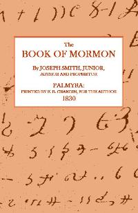 Image for THE BOOK OF MORMON (1830 EDITION)
