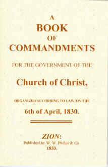 Image for A BOOK OF COMMANDMENTS (1833)