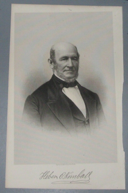 Image for Steel Engraving - HEBER C. KIMBALL - 1890 - Original MORMON / Utah Pioneer Steel Engraving