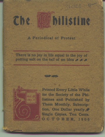 THE PHILISTINE A Peridoical of Protest Image for THE PHILISTINE A Peridoical of Protest