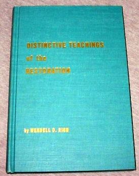 Image for DISTINCTIVE TEACHINGS OF THE RESTORATION