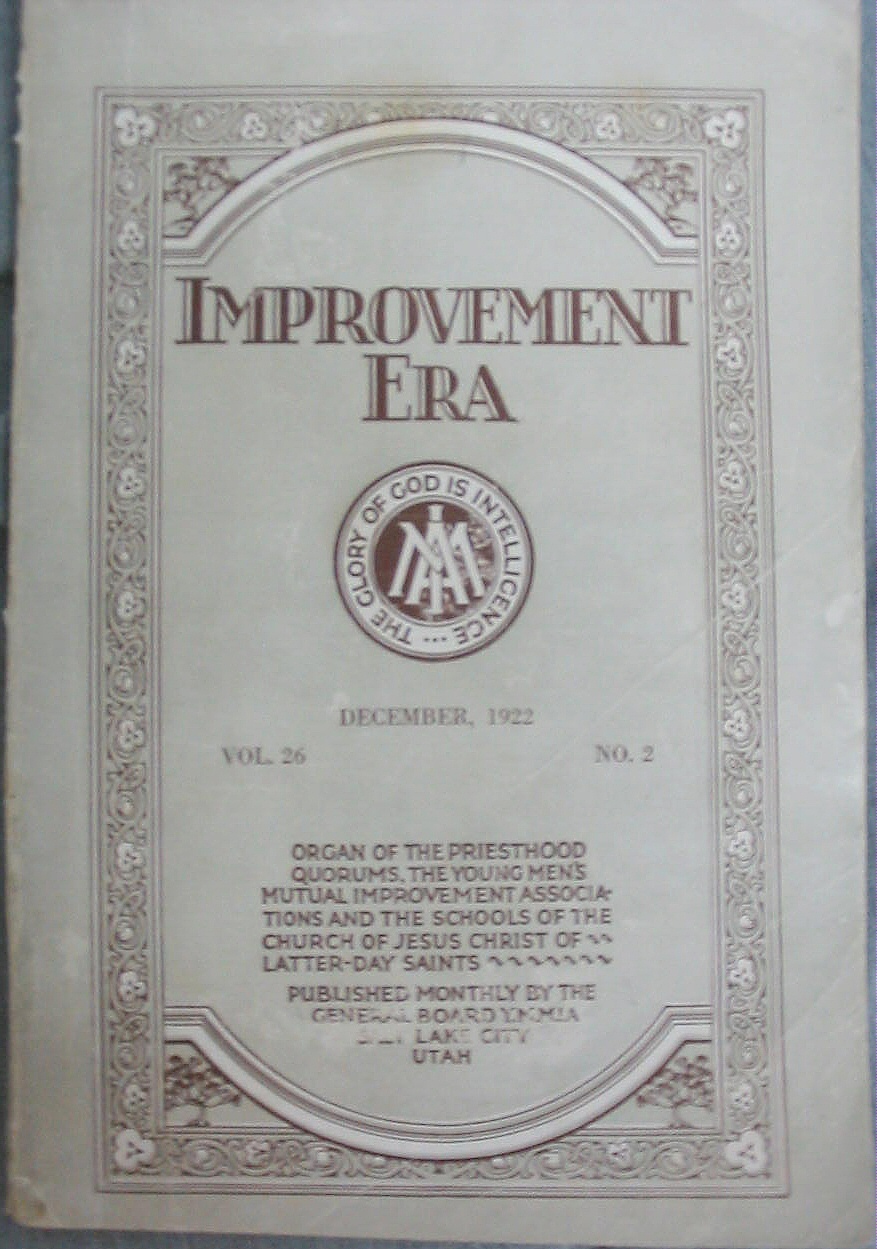 Image for IMPROVEMENT ERA - DECEMBER, 1922 VOL. 26 NO. 2