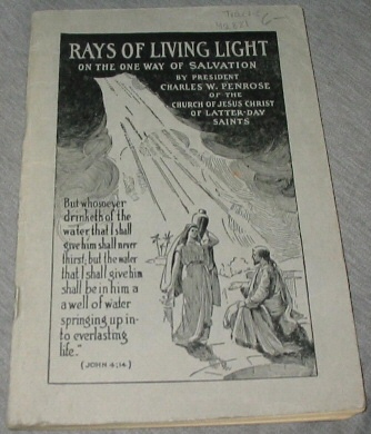 Image for RAYS OF LIVING LIGHT ON THE ONE WAY OF SALVATION