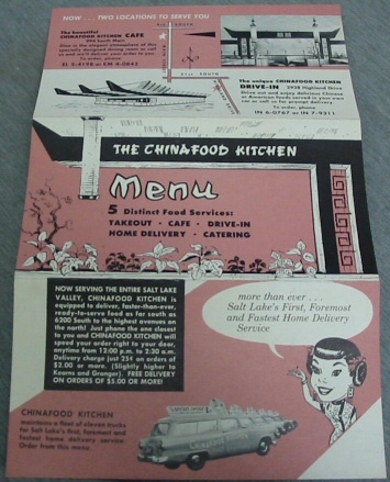 Image for The China Food Kitchen Menu - 5 Distinct Food Services: Takeout - Cafe - Drive-In - Home Delivery - Catering