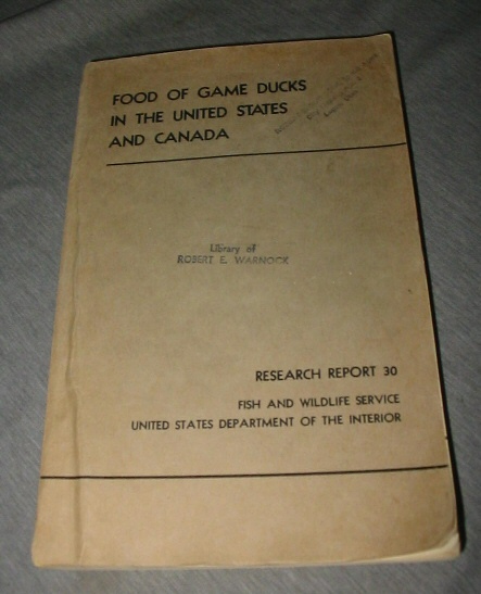Image for Food of Game Ducks in the United States and Canada - Research Report 30