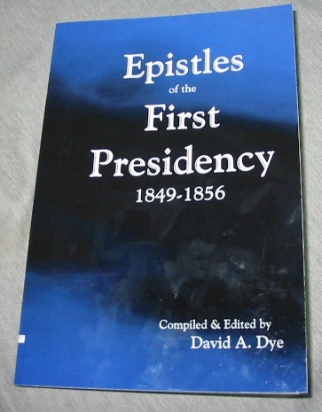 Image for Epistles of the First Presidency - 1849-1856