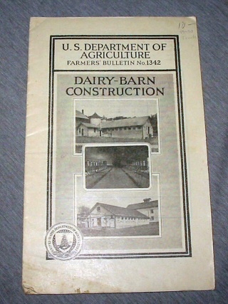 Image for Dairy-Barn Construction - U. S. Department of Agriculture Farmers Bulletin No. 1342