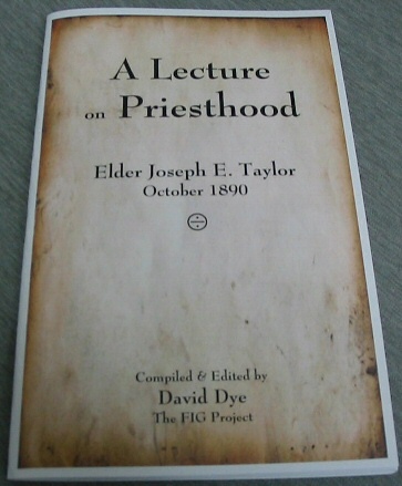 Image for A Lecture on Priesthood - Elder Joseph E. Taylor, October 1890