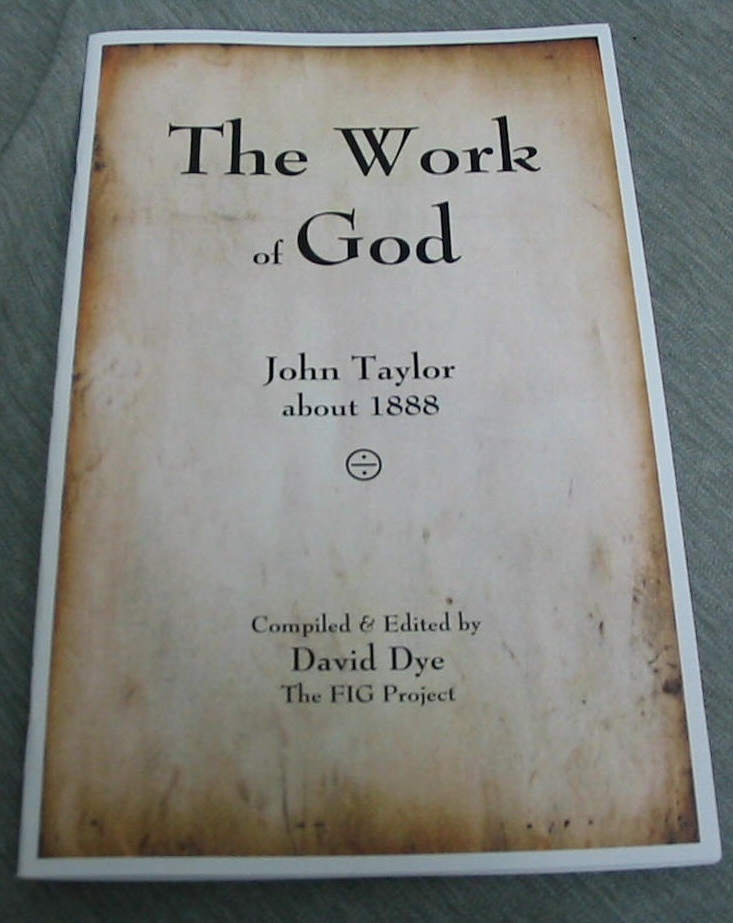 Image for The Work of God - John Taylor, about 1888