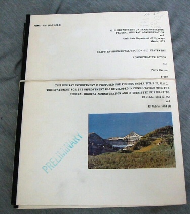 Image for Draft Environmental/section 4 (F) Statement - Administrative Action for Provo Canyon F-019.