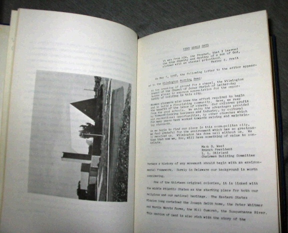 Image for The L. D. S. Church in Delaware (Mormon) - A Book of Rememberance