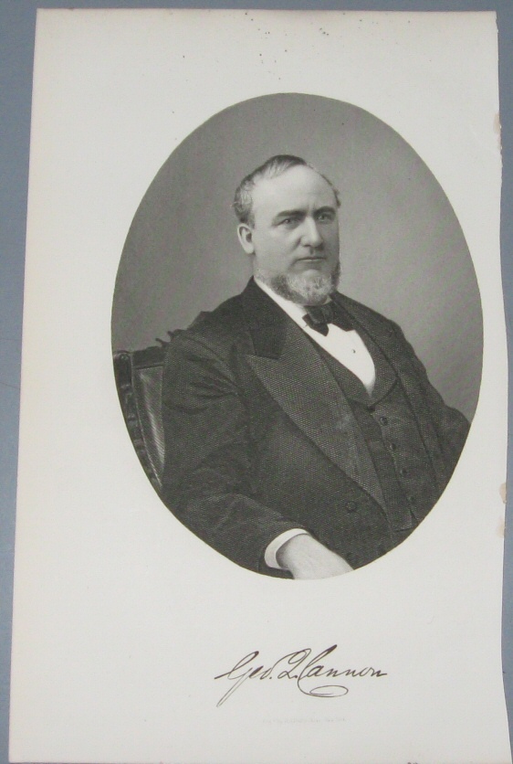 Image for Steel Engraving - George Q. Cannon - Original MORMON / Utah Pioneer Steel Engraving