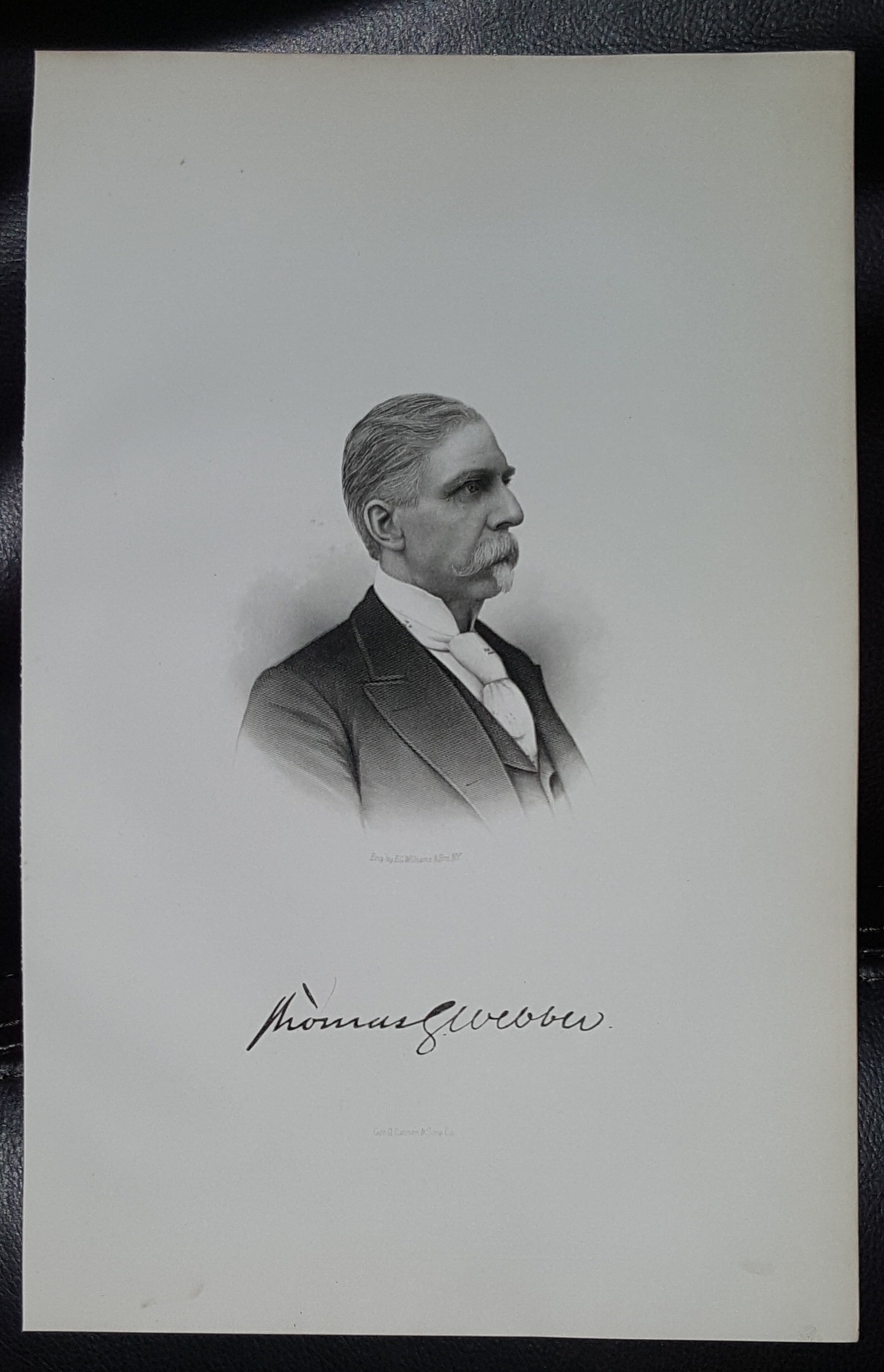 Image for Steel Engraving - Thomas G. Webber - Original MORMON / Utah Pioneer Steel Engraving