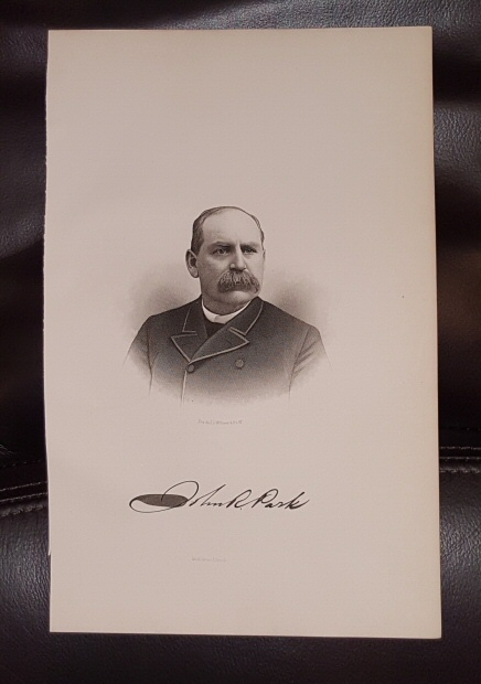Image for Steel Engraving - John R. Park - Original MORMON / Utah Pioneer Steel Engraving