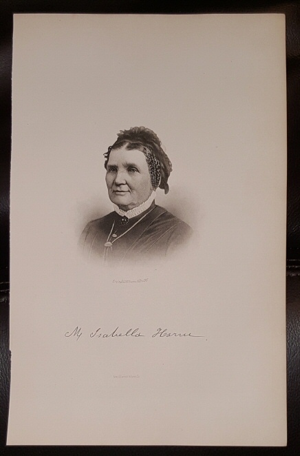 Image for Steel Engraving - M. Isabella Horne - Original MORMON / Utah Pioneer Steel Engraving