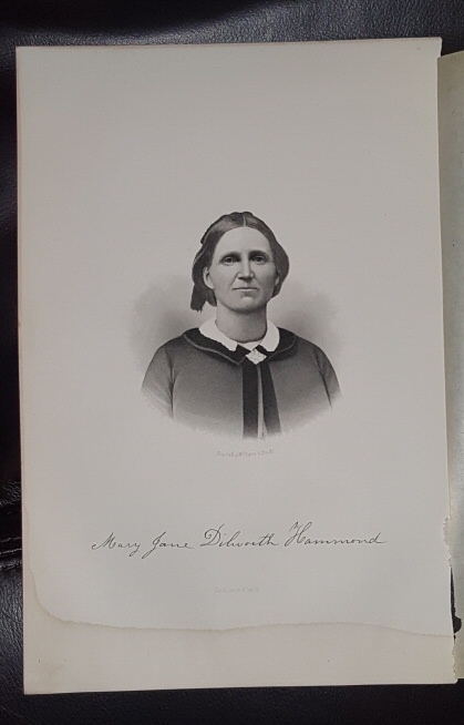 Image for Steel Engraving - Mary Jane Dilworth Hammond - Original MORMON / Utah Pioneer Steel Engraving