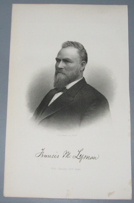 Image for Steel Engraving - Francis M. Lyman - Original MORMON / Utah Pioneer Steel Engraving