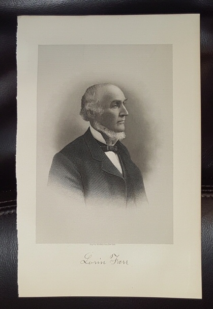 Image for Steel Engraving - Lorin Farr - Original MORMON / Utah Pioneer Steel Engraving