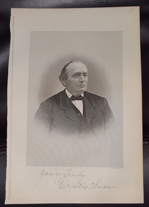 Image for Steel Engraving - Erastus Snow - Original MORMON / Utah Pioneer Steel Engraving