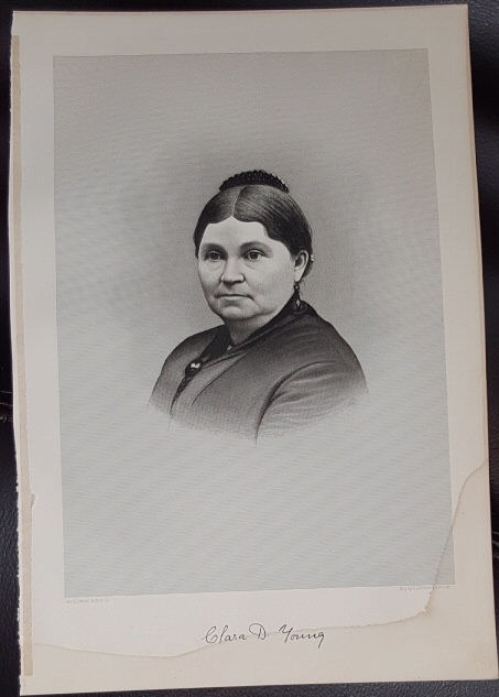 Image for Steel Engraving - Clara D. Young - Original MORMON / Utah Pioneer Steel Engraving