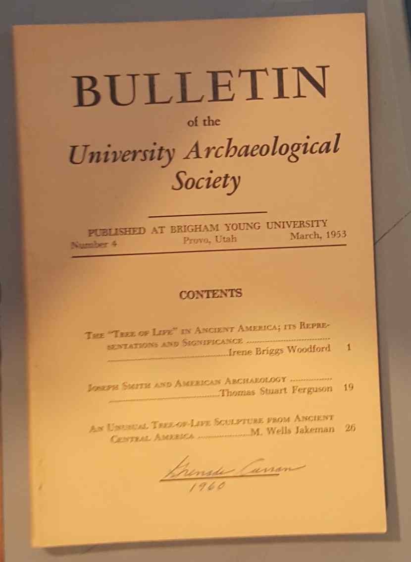 Image for BULLETIN OF THE UNIVERSITY ARCHAEOLOGICAL SOCIETY, Number 4, March, 1953