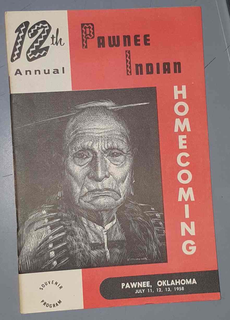 Image for 12th Annual Pawnee Indian Homecoming, Souvenir Program, Pawnee Oklahoma July 11,12,13, 1958